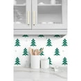 thumbnail image 3 of NextWall  Plaid Pines Peel and Stick Wallpaper Evergreen & Metallic Silver, 3 of 5
