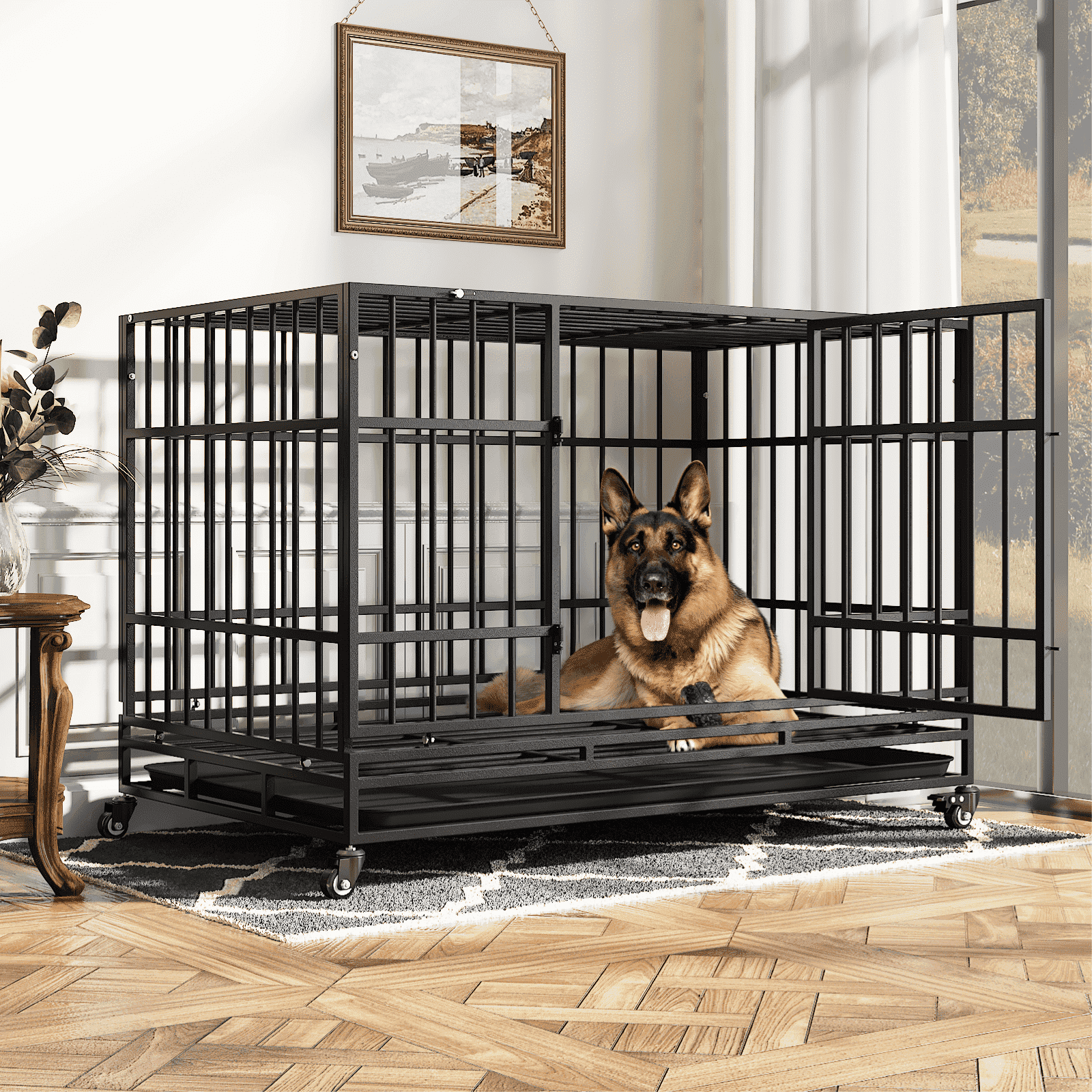 midwest ultima pro double door folding dog crate