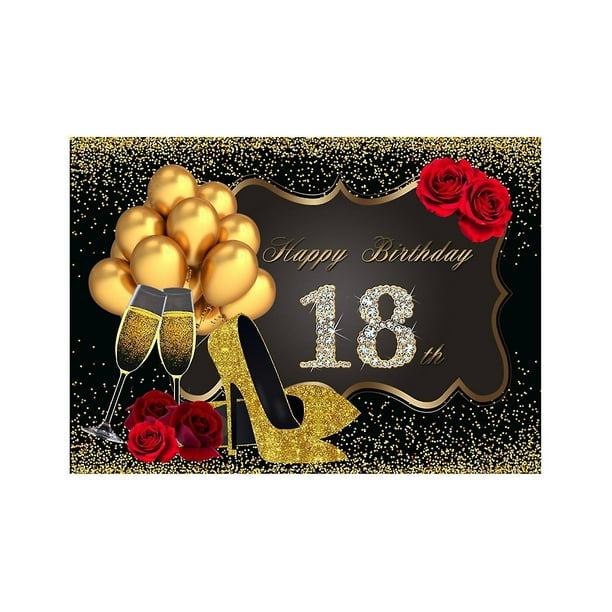 Telón de fondo Cubierta de fondo de cumpleaños rectangular de tela reutilizable exquisita para fiesta Jikaix