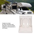 thumbnail image 3 of 4 Unidades Soporte Ajustable Portavasos Plegable Retráctil Vertical para Montaje en Pared Coche RV y Barco Bebidas(Blanco), 3 of 9