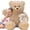 Mother Bear and Cub-Brown, variant on MaoGoLan 4 Pcs Ragdoll Cat Stuffed Animal Large Cat with 3 Baby Cats Plush Toy