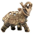 thumbnail image 3 of Elephant Statue, Home Dector, Elephant Sculpture, Anti Slip Bottom Wealth Figurine Gift Optional 3 Size For Home Cofe, 3 of 8