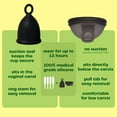 thumbnail image 3 of Viv for Your V Extra Small Menstrual Cups, Tweens, Teens, and Petite Frame/Build, Pull Tab Ring Stem Easy Removal, Comfortable 12 Hour Wear, Soft, Silicone Beginner Friendly, Reusable Mini Period Cup, 3 of 10