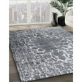 thumbnail image 3 of Ahgly Company Machine Washable Indoor Square Traditional Mist Blue Area Rugs, 7' Square, 3 of 7
