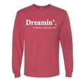 thumbnail image 2 of Dreamin' Dr Martin Luther King Jr. 1963 Mens Long Sleeve Shirt, Vintage Heather Red, Large, 2 of 3