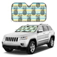 thumbnail image 2 of DouZhe Car Sunshades for Windshield, Hawaii Fruits Sketch Pattern Car Sun Shade Block Heat and UV Rays, 55" x 30", 2 of 8