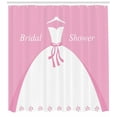 thumbnail image 3 of Ambesonne Pink Shower Curtain, Wedding Bride Dress, 69"Wx84"L, Pale Pink and White, 3 of 3