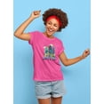 thumbnail image 2 of Surfs Up Dude Cartoon Art Shaped T-Shirt Women -Image by Shutterstock, Female XX-Large, 2 of 4