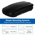 thumbnail image 4 of Danolapsi Heavy Duty Hard Shell Roof Top Cargo Carrier - 55(L) x31(W) x12(H) Waterproof Lockable Storage Box Capacity 165 Lbs 12.4 Cu Ft - Tool-Free Install- Fits SUV, Truck, Van, 4 of 8