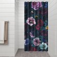 thumbnail image 3 of Waterproof Pioneer Shower Curtain 36x72 Inch Polyester Unique Colorful Floral Shower Curtain for Bathroom Hotel Home Decor with 7 Plastic Hooks, 3 of 5