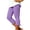 Purple A, variant on Mgmyaa Women's Ruffle Hem Capri Leggings High Waisted with Pockets 4-Way Stretch Summer Yoga Pants for Active