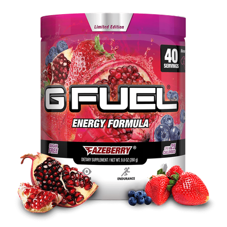 (2 pack) G Fuel Elite Energy and Endurance Powder Tub, FaZeberry, 40 Servings