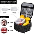 thumbnail image 4 of Black Bats Insulated Lunch Bag, Lunch Box for Office Travel, Lunch Bag for Men and Women, 4 of 6