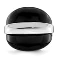 thumbnail image 5 of Sterling Silver Rhodium-plated Band w/ Surrounding Onyx Bands Ring QR2812, 5 of 5