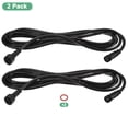 thumbnail image 4 of Uxcell 2-Pack Cable de Extensión a Prueba de Agua, 4 Pines 9.84 Ft/3m con Conectores Masculinos y Femeninos IP67 para Focos [Negro], 4 of 7