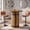 Light‑Natural Brown, variant on Fnova 31.5" Round Bar‑Height Pub Table, Whiskey‑Barrel‑Shaped Slatted Pedestal Base, Rustic Wood‑Grain Counter Table, Multipurpose High Table for Home Bar, Kitchen, Living Room, Game Room