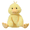 Yellow, variant on Apricot Lamb Velvet Duck M Stuffed Animals for Kids 9.1 Inches