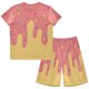 thumbnail image 1 of MKLEKYY Conjunto De Camiseta Y Pantalones Cortos De Verano Para Niñas, Informal, De Manga Corta, Ropa De Juego Cómoda Para Niños Pequeños De 2 A 12 Años, 1 of 3