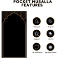 thumbnail image 4 of shiyou-Prayer Mat (Large) Pocket Musalla - Muslim Traveller Waterproof Dustproof Compact Portable Prayer Mat for Home and Work - Islamic Eid Gift, 4 of 4