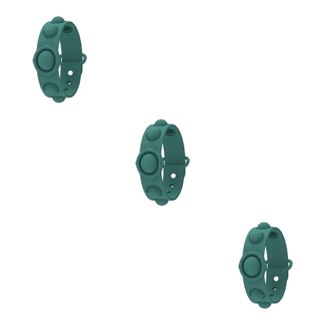yingyy Réglable Bulle Pousser Bracelet Silicone Lavable Jouet Nouveau Vert 3Set
