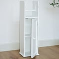 thumbnail image 2 of Bathroom Storage Unit with Cupboard and Toilet Paper Dispenser, 2 of 4