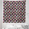 thumbnail image 1 of Sugar Skull Tapestry, Skeleton Theme Day of the Dead Sugar Skull Pattern with Different Ornaments, Fabric Wall Hanging Decor for Bedroom Living Room Dorm, 5 Sizes, Multicolor, by Ambesonne, 1 of 1