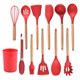 thumbnail image 2 of Cocina Herramientas de cocina Conjunto Mangos de madera de silicona Manejo de aceite Cepillo de aceite Spaghetti Claw Hornear ACCESORIOS DE UTENIDOS DE COCINOS ROJOS 12 Piezas sidaley HA028300-07, 2 of 7