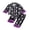 Black, variant on Cjfdfy Toddler Baby Girls Halloween Fall Clothes Ghost Pumpkin Pajamas Set Printed Fuzzy Trim Long Sleeve Tops And Pants Cute Newborn Baby Girl Halloween Pajamas