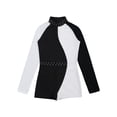 thumbnail image 3 of DPOIS Kids Girls Dance Gymnastics Leotards Unitard Biketard Bodysuit Dancewear Black&White 8, 3 of 7
