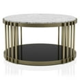 thumbnail image 2 of Furniture of America Kual Contemporary Metal 2-Piece Coffee Table Set in Brass, 2 of 11