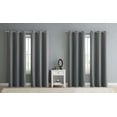 thumbnail image 2 of VCNY Home Jordan 4-Piece Solid Grommet Blackout Curtain Set, Grey, 38" x 84", 2 of 2