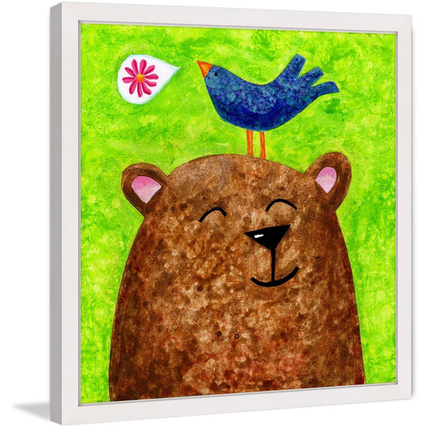Marmont Hill - "A Beary Happy Song" by Janet Nelson Framed Painting Print