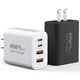 thumbnail image 1 of Bloque de cargador USB C de 40 W y 4 puertos para iPhone, Galaxy y Pixel, paquete de 2, 1 of 7