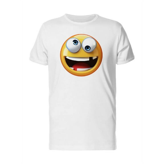 Funny And Crazy Icon T-Shirt Men -Image by Shutterstock, Male Large
