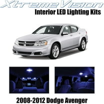 XtremeVision Interior LED for Dodge Avenger 2008-2012 10 pcs Blue Interior LED Kit Installation Tool