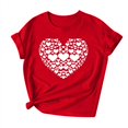 thumbnail image 2 of VKOYWKM Valentine's Day T-Shirt for Women Romantic Heart Graphic Tees Womens Tops Short Sleeve Crew Neck Spring T Shirts, 2 of 5