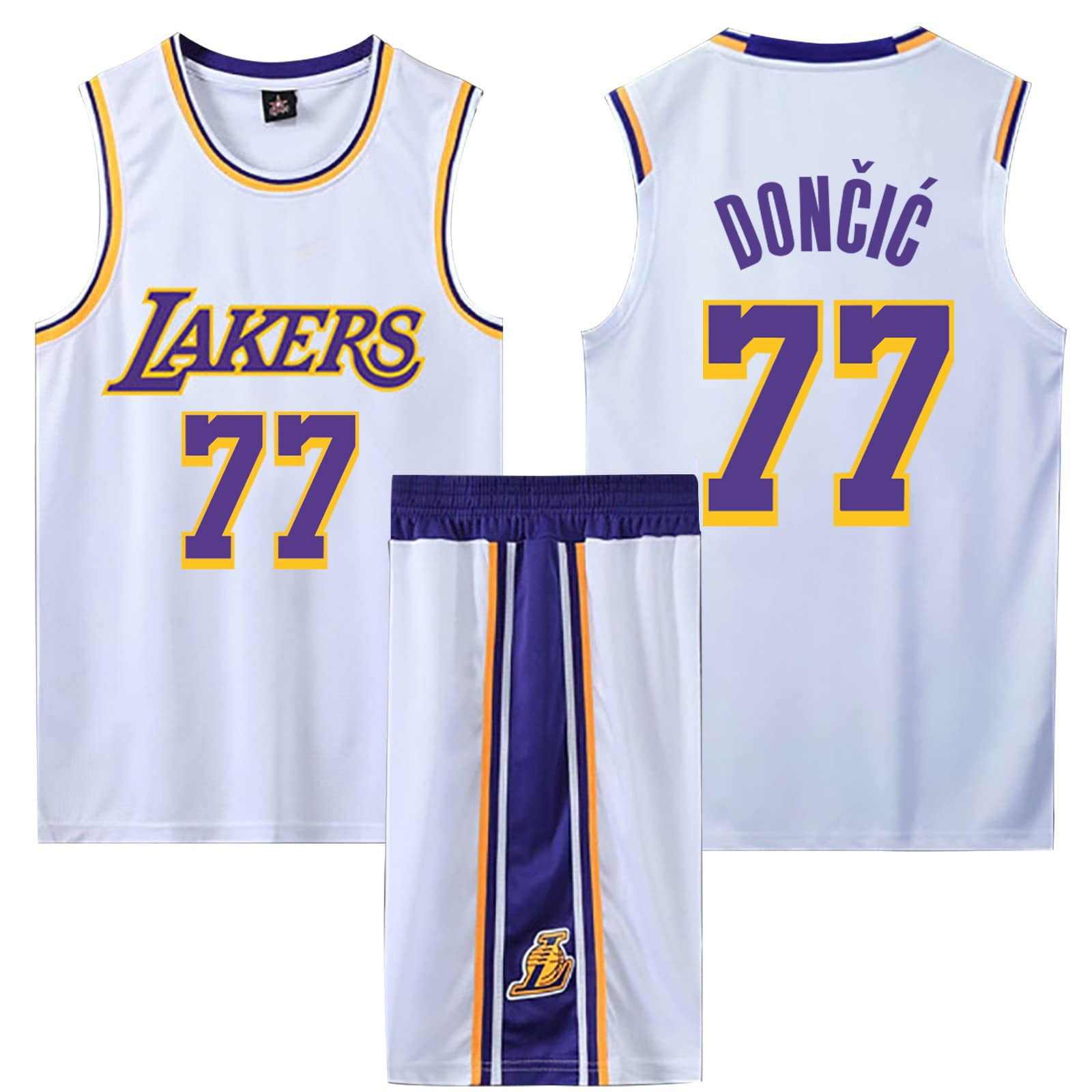 Luka Doncic Basketball Jersey Basketball Shorts #77 Doncic Kids