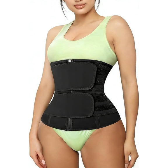 Sweat Waist Trainer Corset Trimmer Shaper Belt Corset Neoprene Women's Body Shaper Seamless Sweat Sports Workout Waist Trimmer for Fitness and Abdominal Shaping (L)