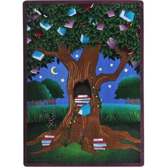 Joy Carpets Reading Tree Classroom Rectangle Carpet Multi Color - 7 ft. 8 in. x 10 ft. 9 in.
