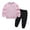 Pink + Black, variant on Esaierr 2Pcs Kids Toddler Sweatsuit Sweatpants Set for Boys Girls Fall Winter Tracksuits Teen Boys Girls Active Sweatshirts Jogger Pants 2 Piece Outfits for 2-14 Years