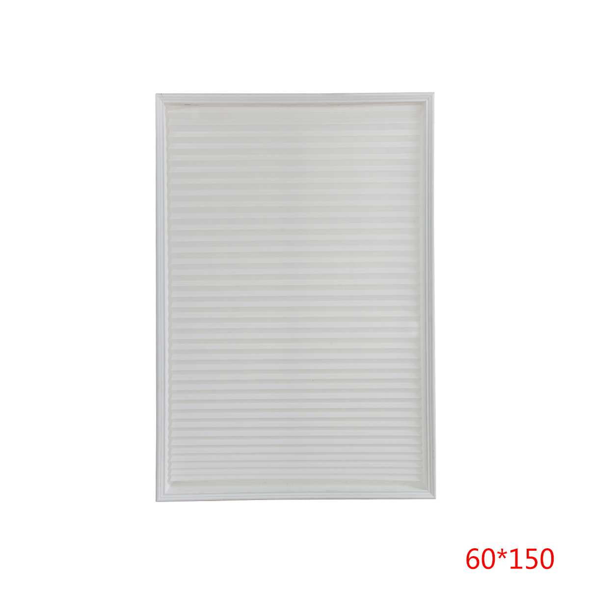 4 Size Self-Adhesive Pleated Blinds Bathroom Half Blackout Window Shade Curtains 