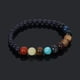thumbnail image 4 of Pulsera solar con piedras y cuentas, tema planetario, pulsera única y natural, 8 pulseras, 4 of 7