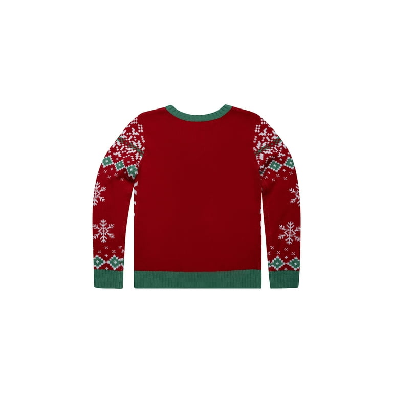 Jollidays Girls Fa La La Llama Ugly Christmas Sweater