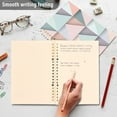 thumbnail image 4 of FORMRS 1-Subject Spiral Notebook 8" x 5" College Ruled 60 Refillable Sheet A5 Hard Cover, 2 Pack, Green Geometric, 4 of 7