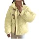 thumbnail image 1 of Parkas de manga larga para mujer, abrigo largo de algodón con capucha y bolsillo, color liso, a la moda, 1 of 4