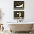 thumbnail image 2 of Stupell Industries Elegant Geometric Deco Bathroom Cottage Painting White Framed Art Print Wall Art, 30 x 24, Set of 2, 2 of 8