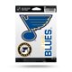thumbnail image 1 of Rico Industries Nhl St. Louis Blues Troquelado Hoja De Pegatinas Triple Espíritu De 3 Piezas, 1 of 5