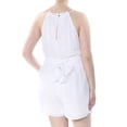 thumbnail image 2 of BAR III $79 Womens New 1441 White Swiss Dot Halter Romper XXL B+B, 2 of 2