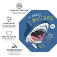 thumbnail image 3 of Pofeuu Great White Shark Print Coasters for Drinks, 4Pack PU Leather Coasters, Bar Drink Coasters for Tabletop Protection, Furniture from Damage-Octagon, 3 of 6