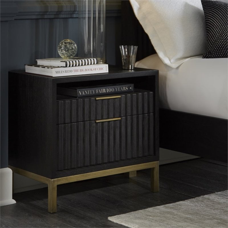 BOWERY HILL 2 Drawer Nightstand in White